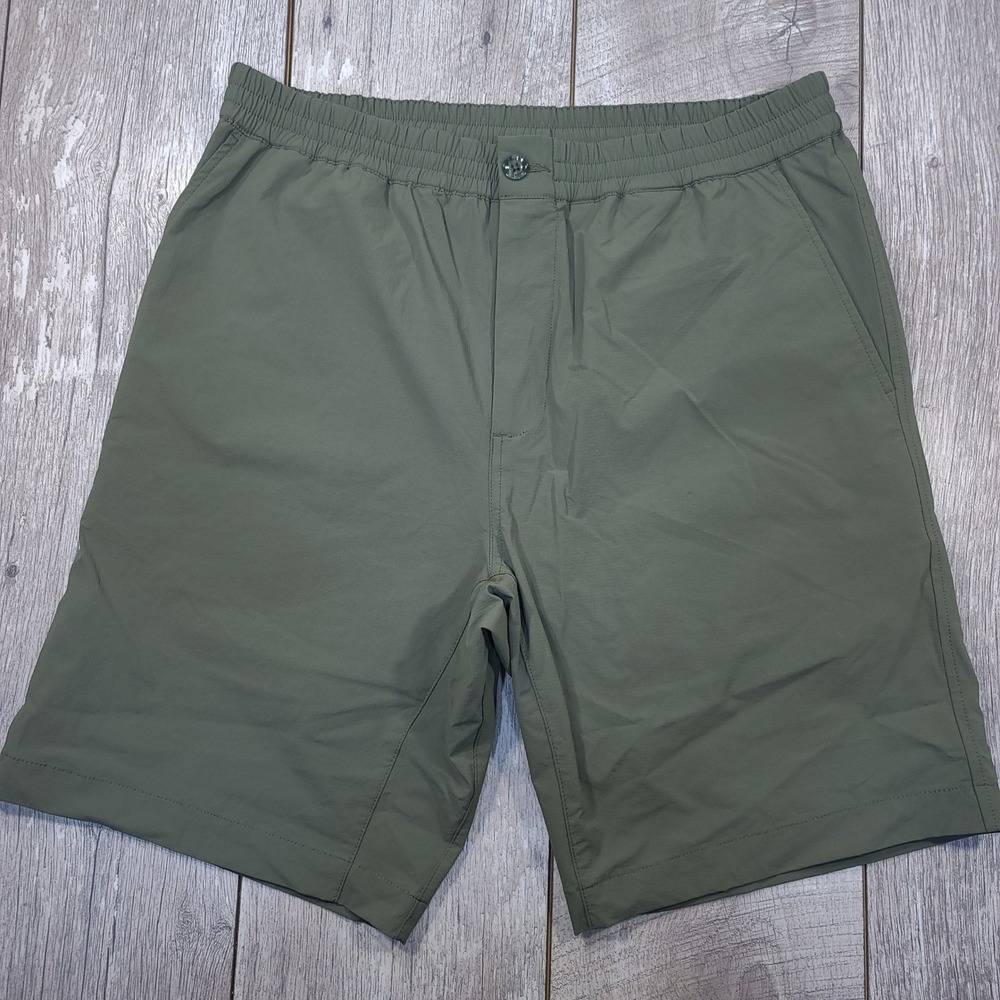 Peak Performance Stretch Drawstring Shorts Mens XL Olive Green G78674 SS23